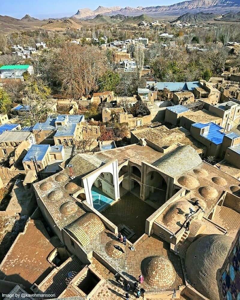 Birds-eye view of Jameh Mosque in Natanz