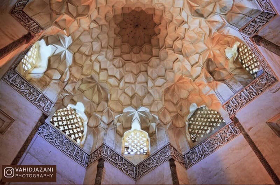 View of Decorations Inside the Tomb of Sheikh Abdulsamad Natanzi