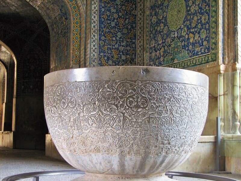View of a Sangab in Imam Khomeini Mosque, Isfahan