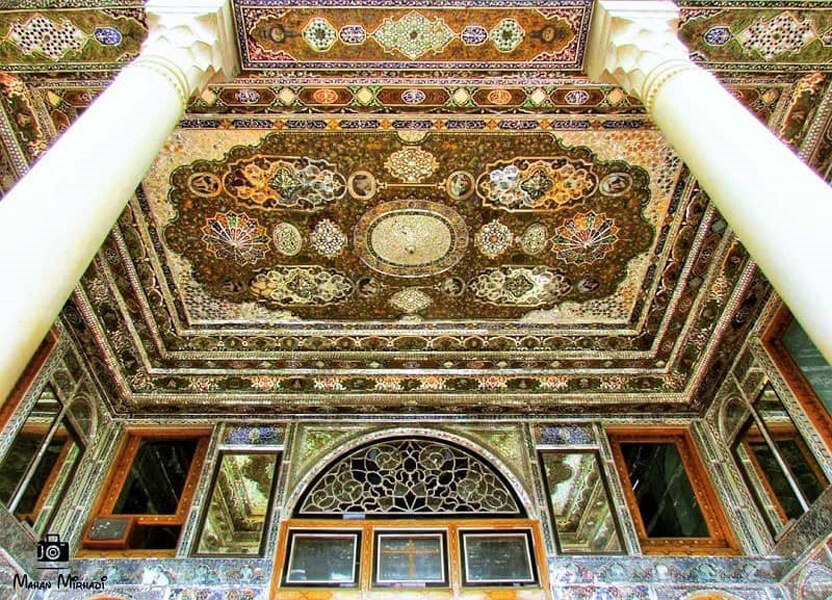 Ceiling decorations of Qavam House mansion in Shiraz