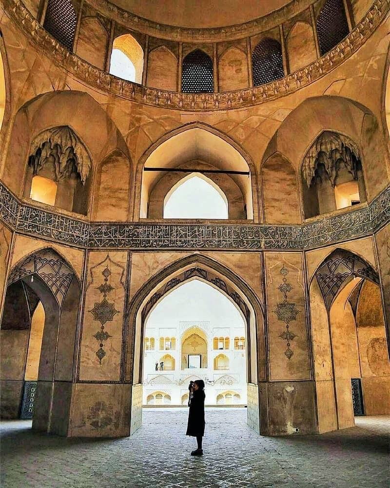 Decorations of Agha Bozorg Mosque Dome Chamber