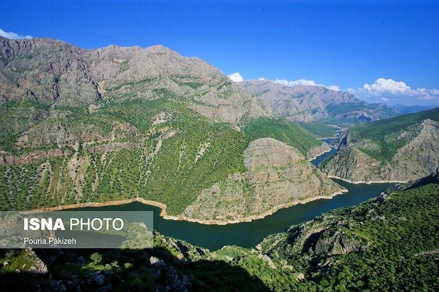 Aerial view of Uramanat natural attractions