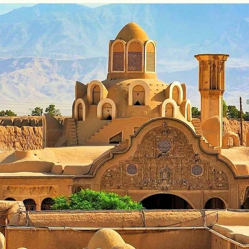 Kashan historical attraction: windcatcher in Borujerdi House