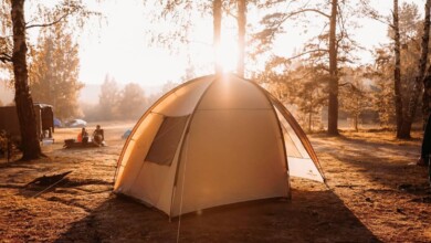 Tips for setting up a tent in nature