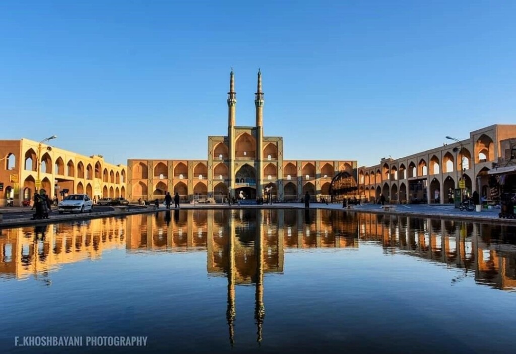 Wide shot of Amir Chakhmaq Takyeh