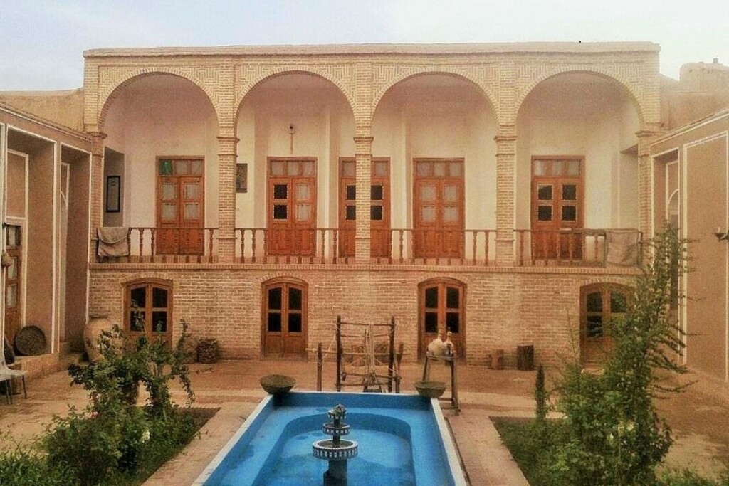 Fountain and Courtyard in Ardakani House of Mashhad