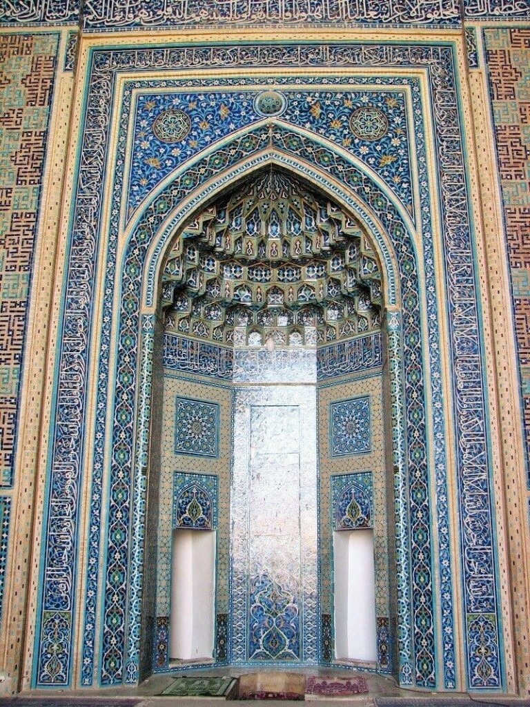 Mihrab or Altar of Yazd Jame’ Mosque