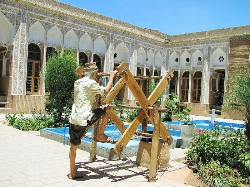 The courtyard of Kolahdoozha house in Yazd