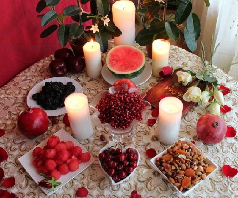 decorative edible arrangements for Yalda celebration