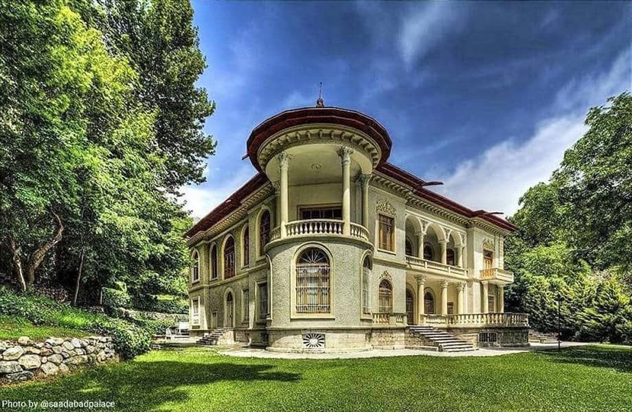 A view of the Sa’ad Abad palace belonging to the Pahlavi period