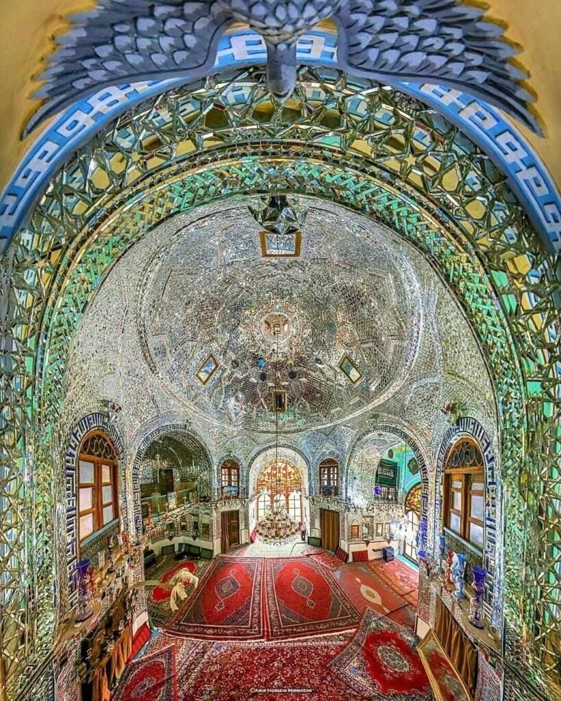 mirrorwork decoration inside Takyeh Beyglarbeygi