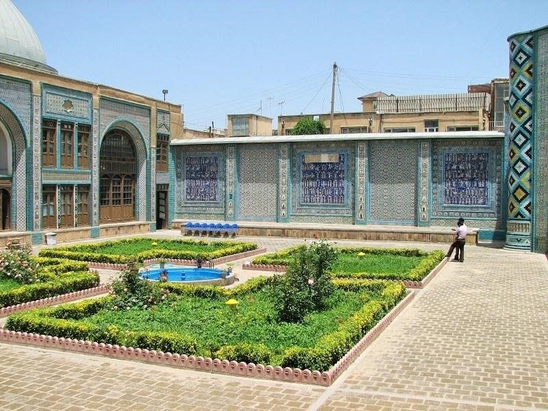 The courtyard of Tekiye Moaven Al Molk in Kermanshah