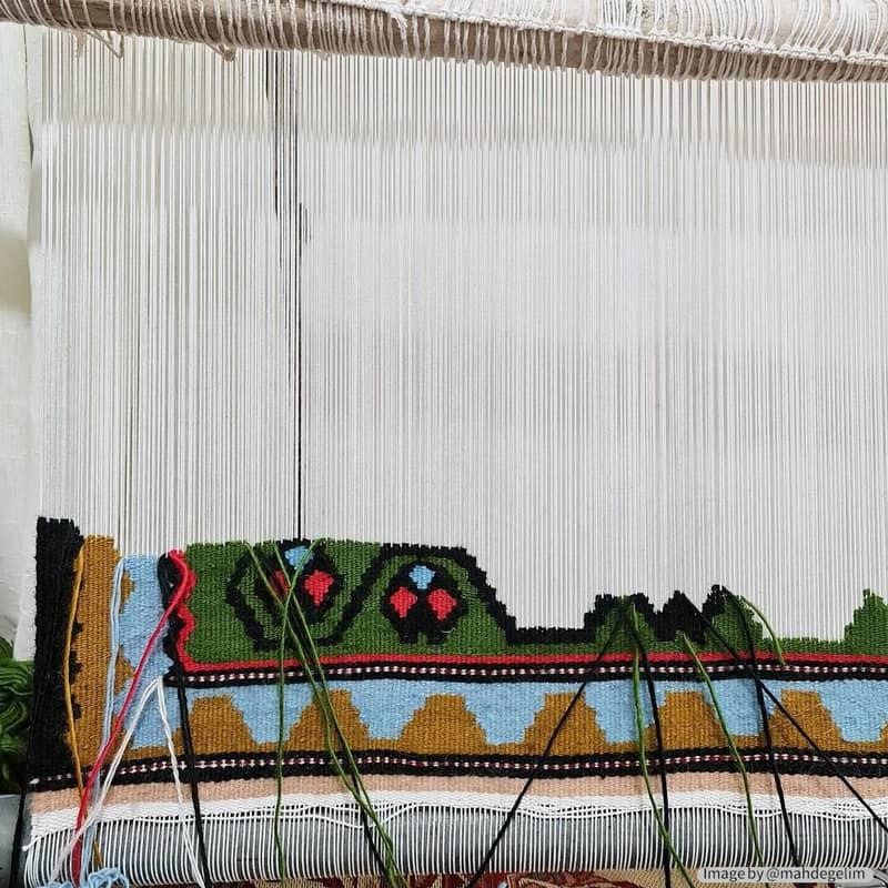 Dar, one of the traditional kilim weaving tools