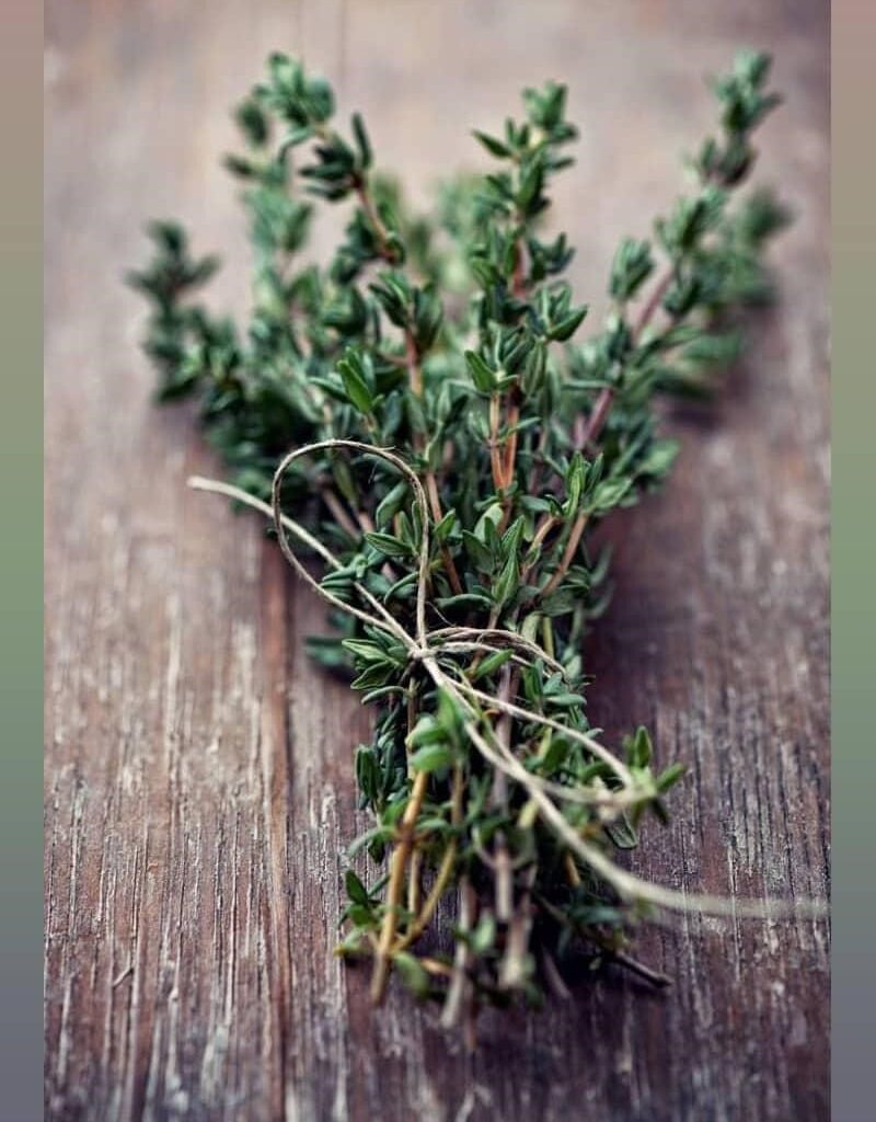 What do you know about the reason behind the use of thyme in Iranian food recipes?