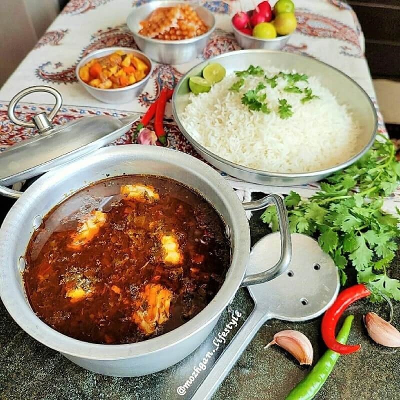 Ghalieh Mahi, a traditional ethnic dish from Bandar Abbas