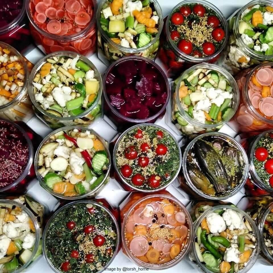 Various Iranian traditional pickles