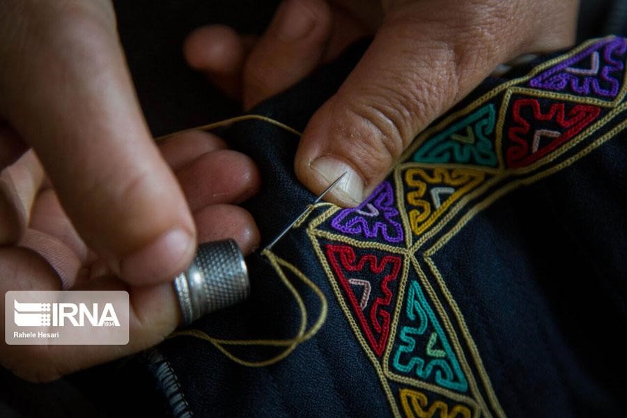 Materials used in Turkmen needlework art