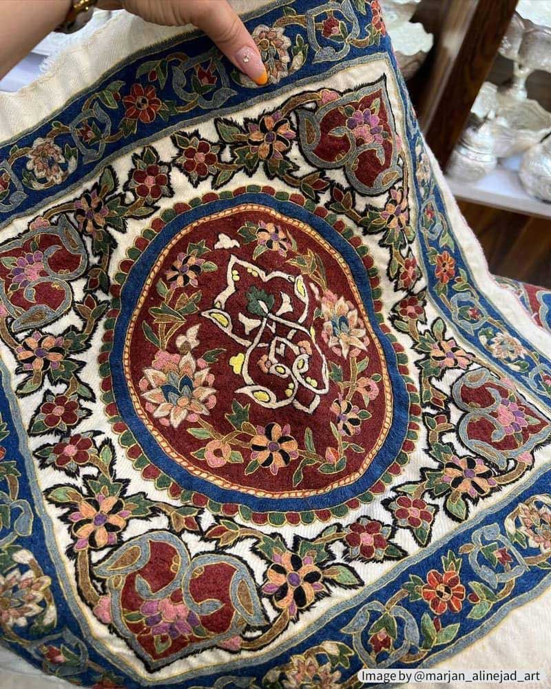 The art of Pateh Douzi embroidery in Kerman province
