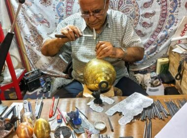 A look at the history and tools of toreutics art in Iran