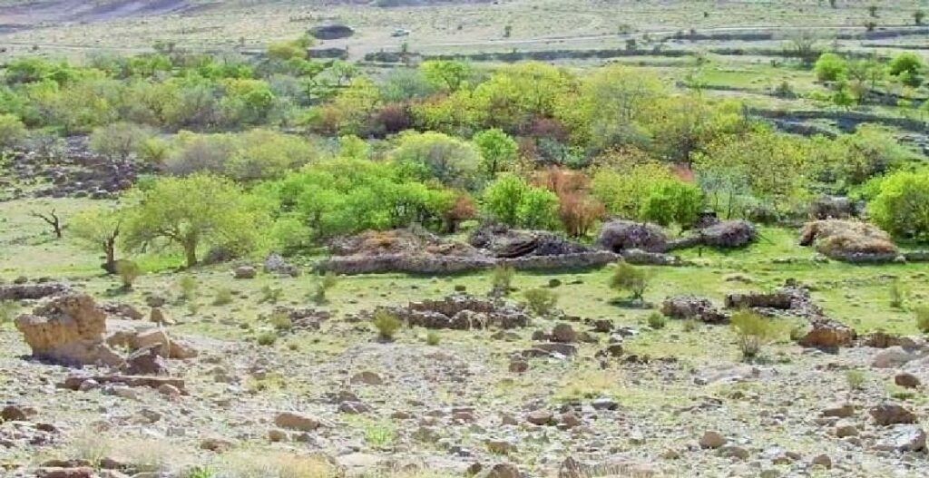 The natural landscape of the historical village of Maymand