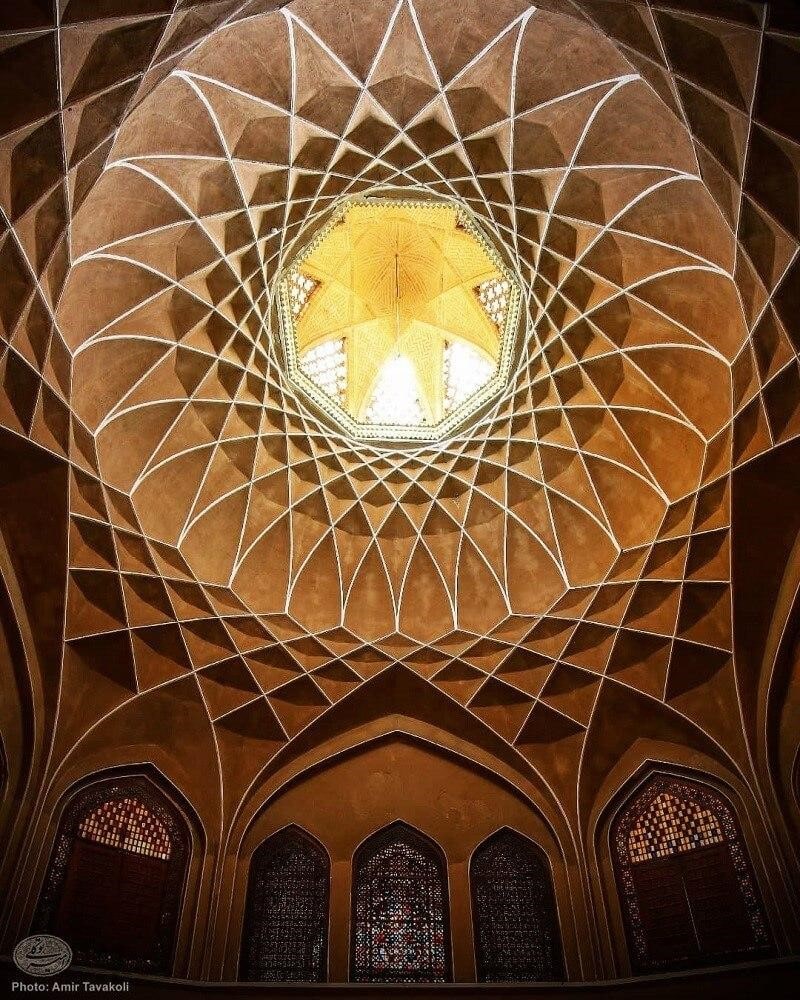 Dolat Abad Hashti Mansion ceiling; A masterpiece in architecture