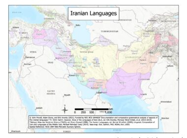 Geographical distribution of Iranian languages