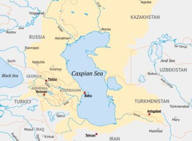 Map of Caspian Sea Countries