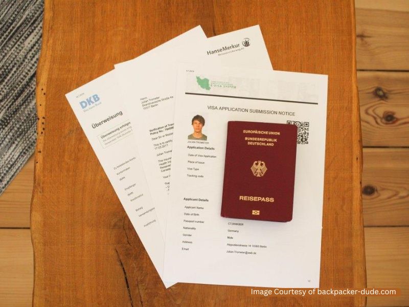 Documents for Iran Visa