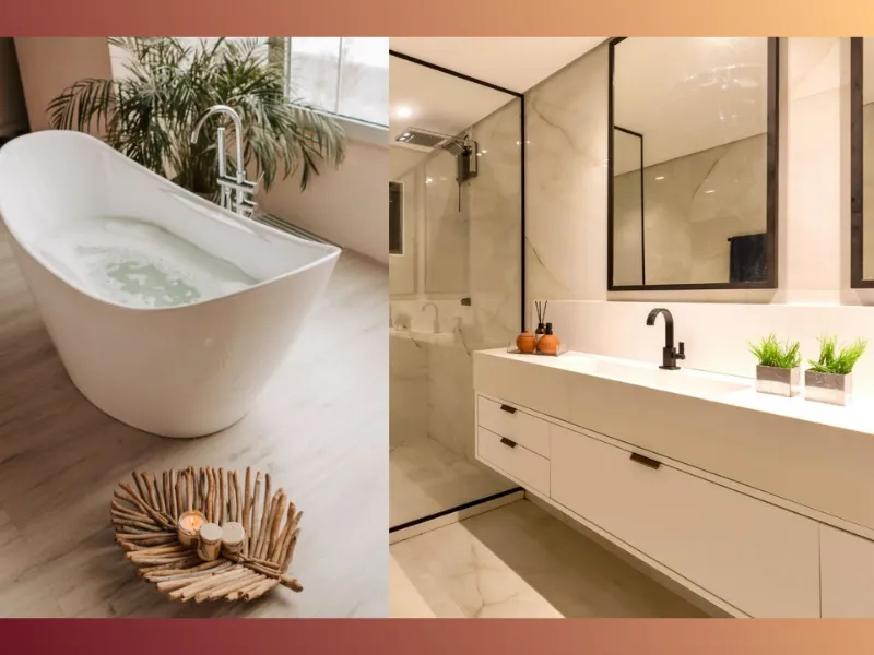 Spa bathroom interior